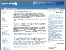 Tablet Screenshot of cgisecurity.com